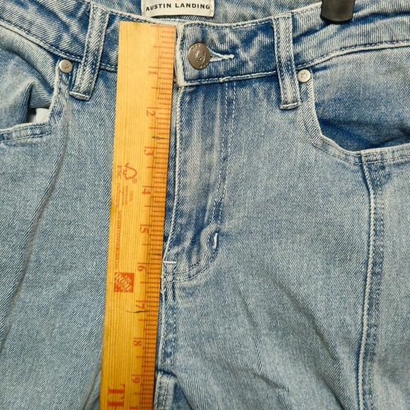 Austin Landing Jeans Womens Size 7 28 Blue Stars Flare leg Bohemian Cowgirl - Picture 5 of 8